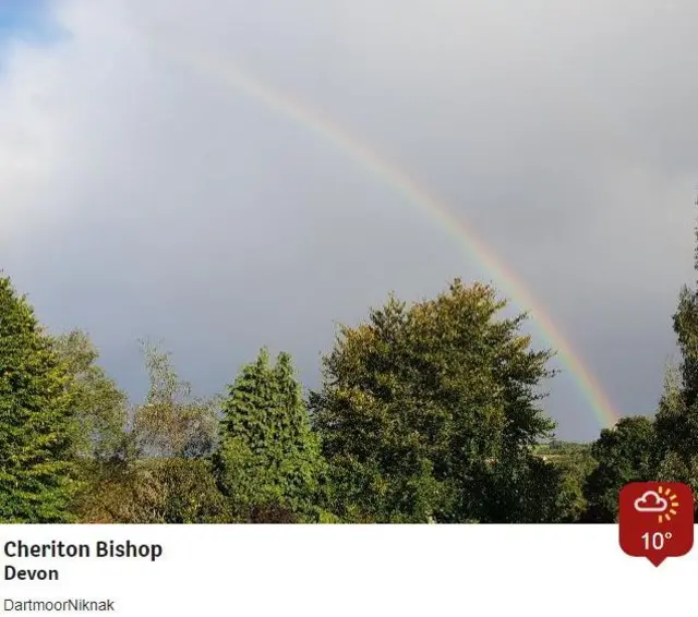 Cheriton Bishop rainbow