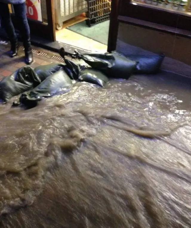 Flooding in Bude