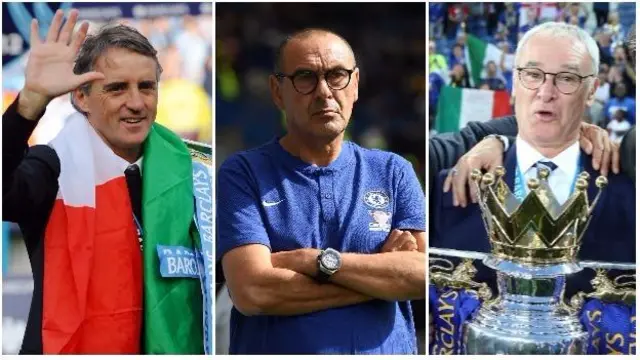 Mancini, Sarri and Ranieri