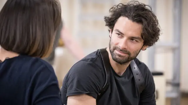 Aidan Turner in rehearsals for The Lieutenant of Inishmore