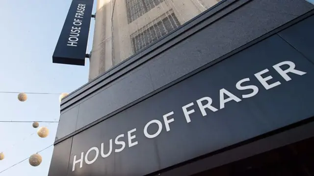 House of Fraser sign