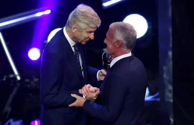 Arsene Wenger and Didier Deschamps