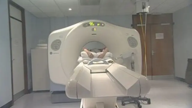 Patient receiving radiotherapy