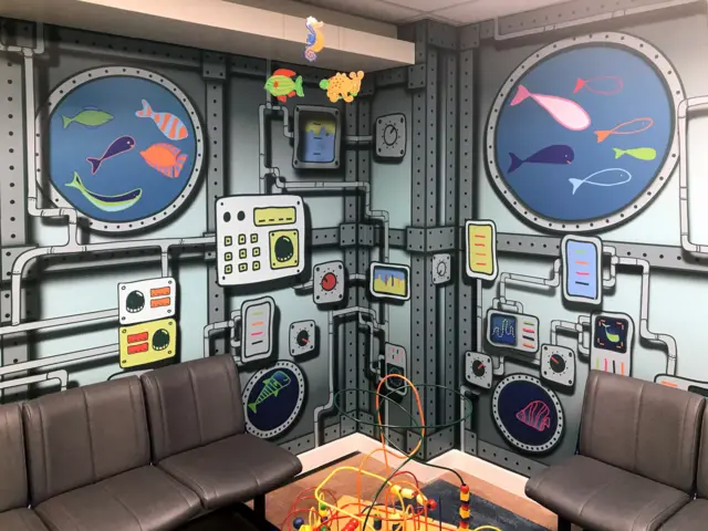 Submarine waiting room