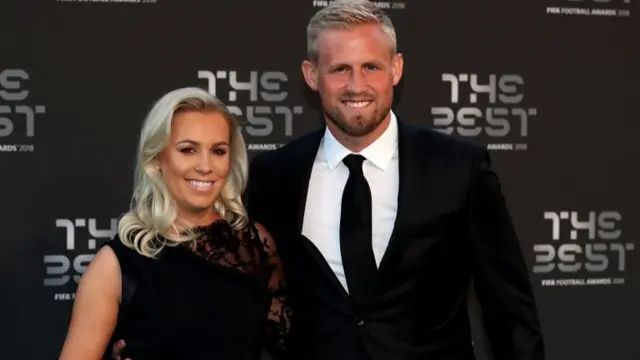 Kasper Schmeichel and Stine Gyldenbrand