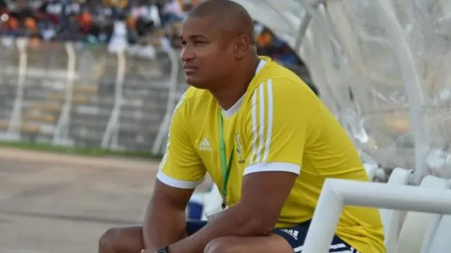 Gabon's coach Daniel Cousin played in England, Scotland, France and Greece