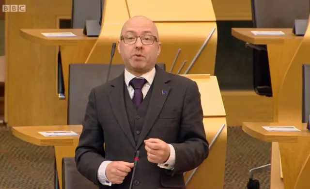 Scottish Green Party co-convener Patrick Harvie