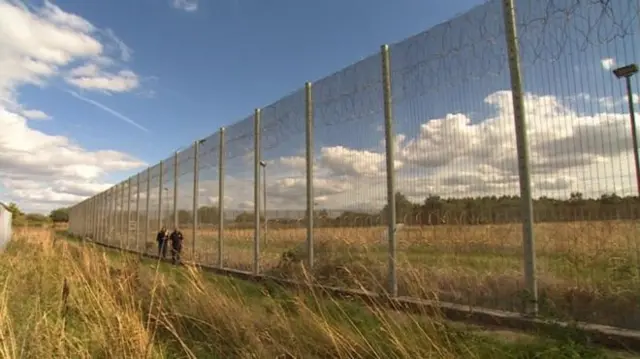 Lindholme prison fence