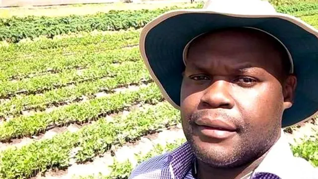 Noah Nasiali on his farm