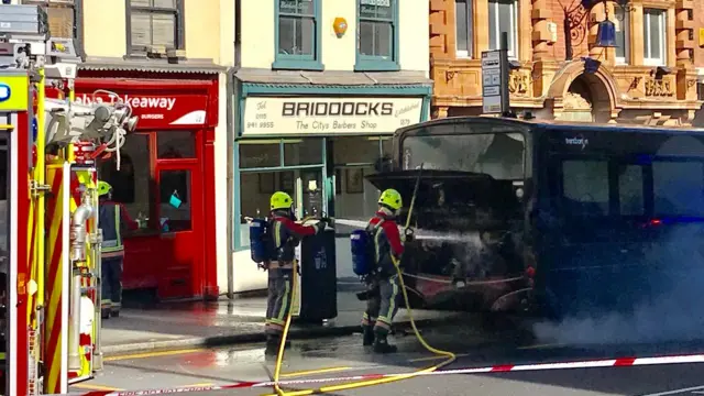 Bus fire