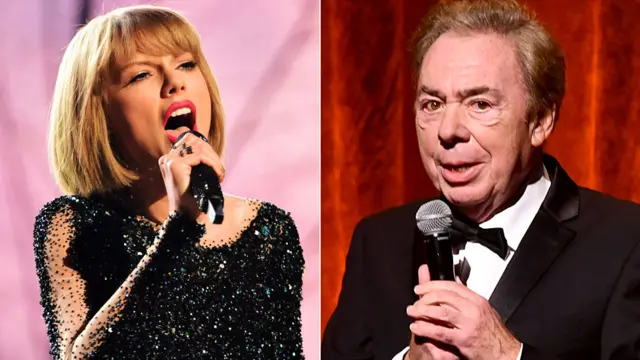 Taylor Swift and Andrew Lloyd Webber