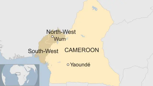 Map of Cameroon