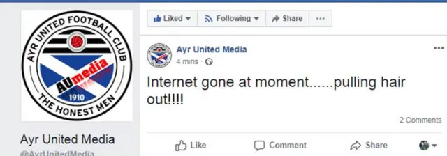 Ayr United Facebook