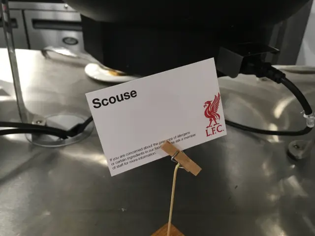 Dinner at Anfield