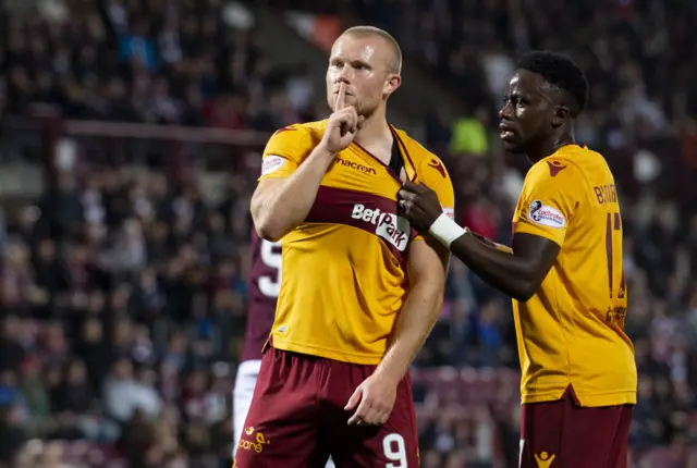 Curtis Main and Gael Bigirimana celebrate