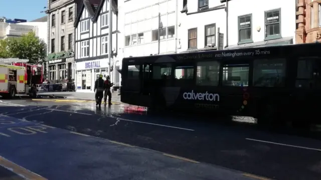 Bus following fire