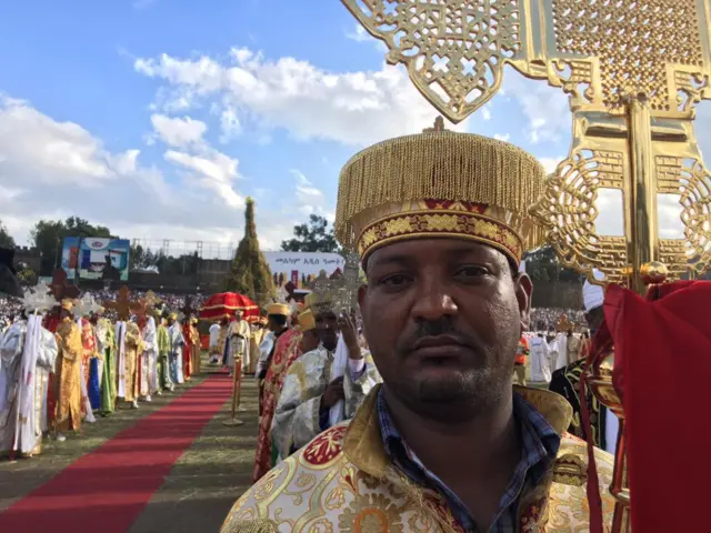 People celebrating Meskel