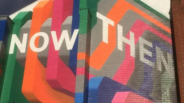 The Now Then mural