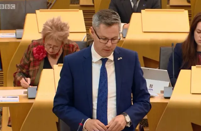 Finance Secretary Derek Mackay