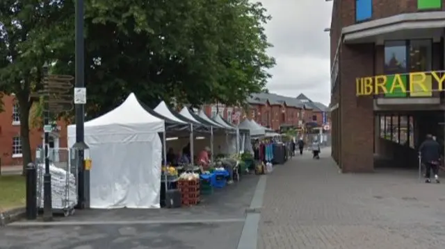 Market traders in Redditch