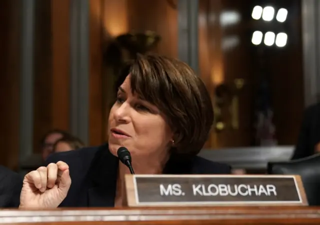 Senator Klobuchar at hearing