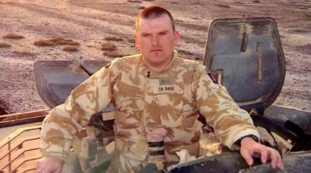 Andrew Christie, who served in Iraq, has called for more support fo veterans suffering PTSD