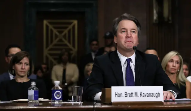 Judge Brett Kavanaugh testifies to the Senate Judiciary Committee.