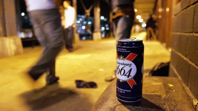 Alcoholic drink in the street