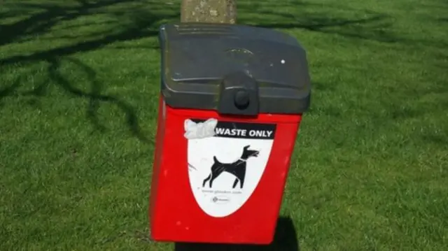 Dog waste bin