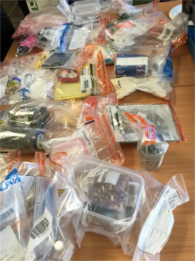 Drugs seized by police