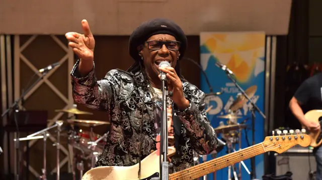 Nile Rodgers at BBC Maida Vale Studios