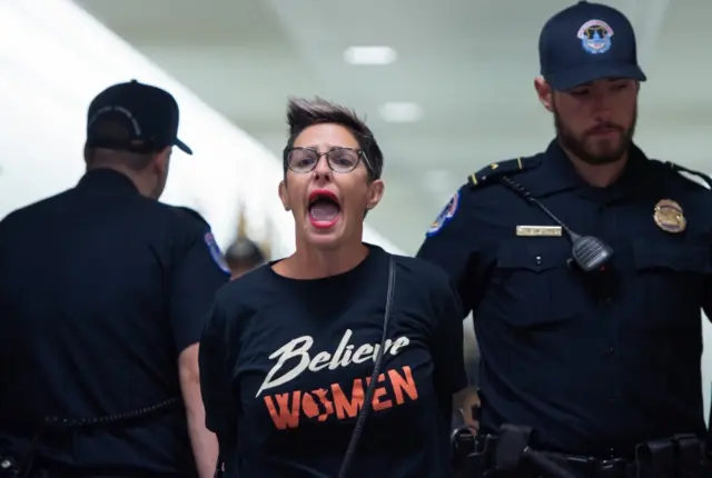 US Capitol Police arrest demonstrators for protesting against Judge Brett Kavanaugh's nomination