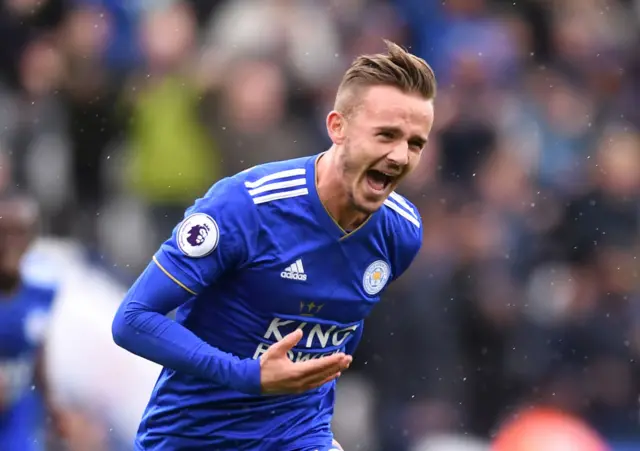 Leicester forward James Maddison