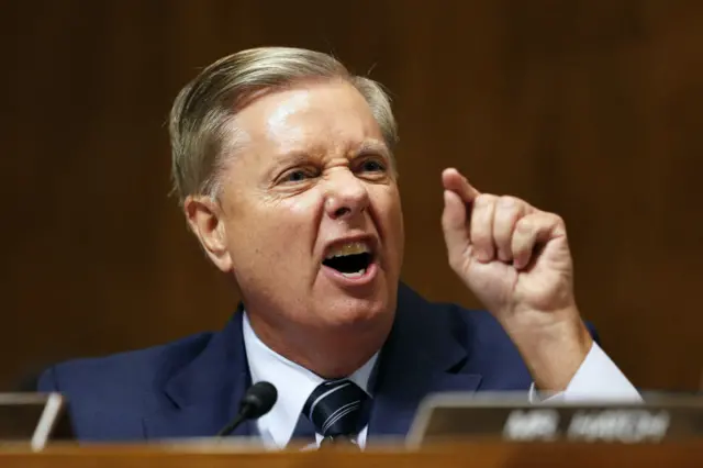 Graham erupted furiously yesterday during the confirmation hearing