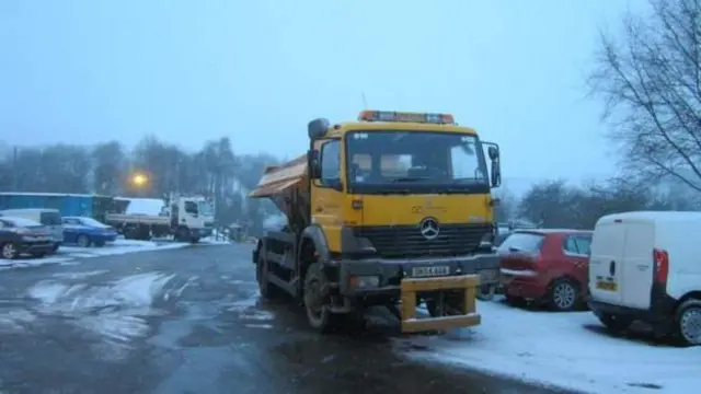 Gritter heading out last winter