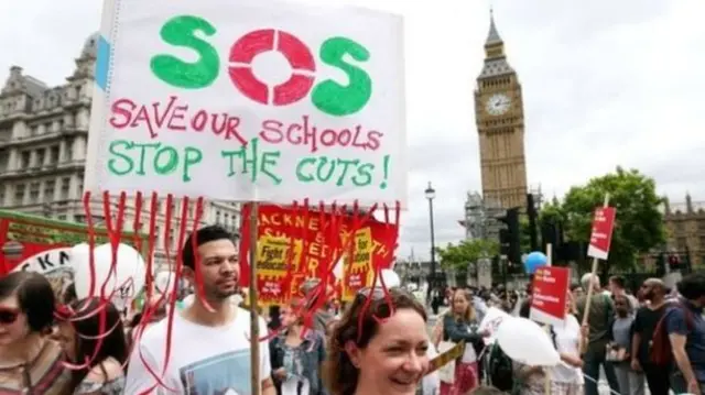 Parents protested over school funding last year