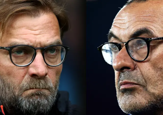 Jurgen Klopp and Sarri