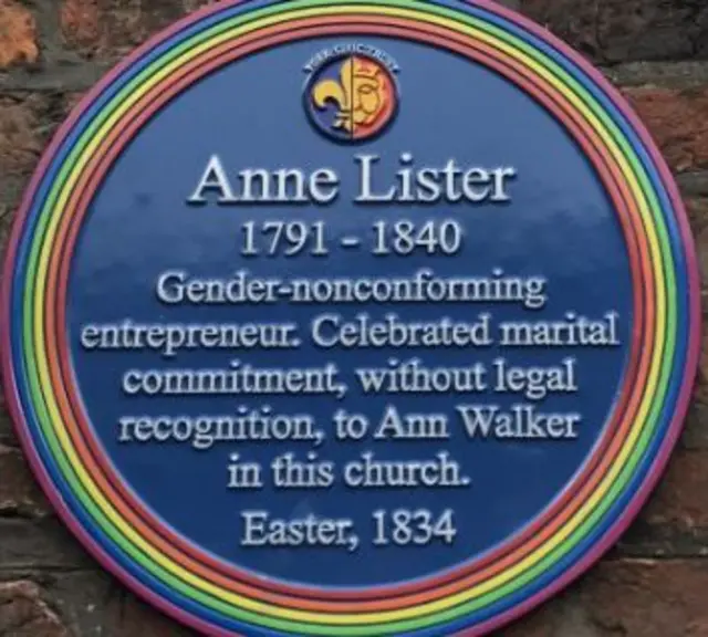 Anne Lister plaque