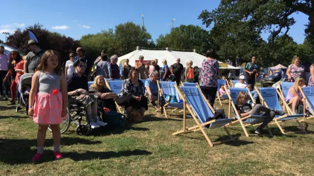 Deckchairs at the Godiva Festival