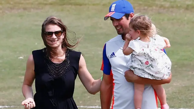 Alastair Cook and family