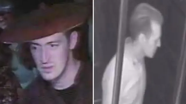 CCTV images of two men police want to speak to