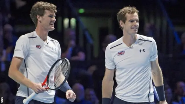 Brothers Jamie and Andy Murray