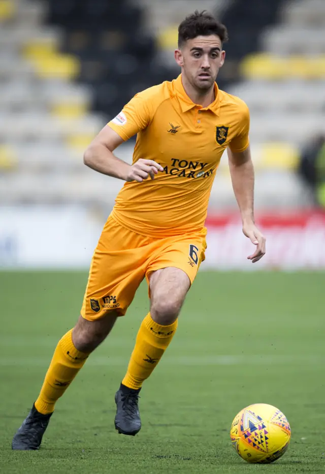 Livingston midfielder Shaun  Byrne