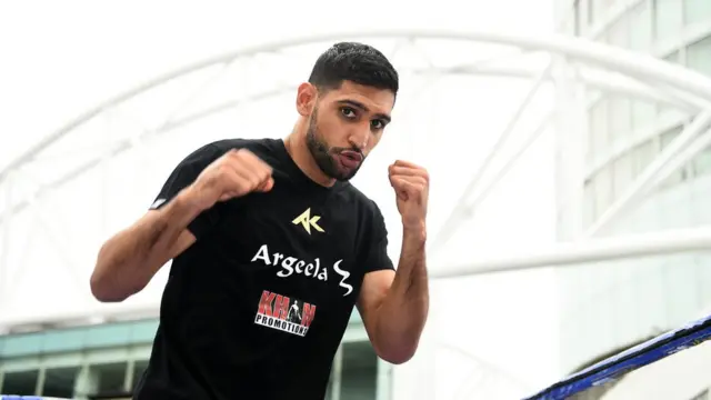 Amir Khan in Birmingham