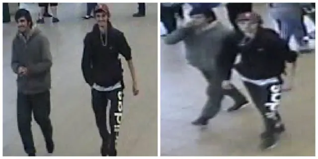 CCTV images of two men