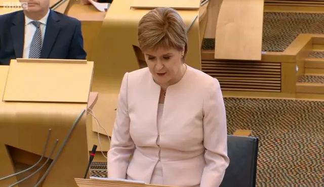 First Minister Nicola Sturgeon