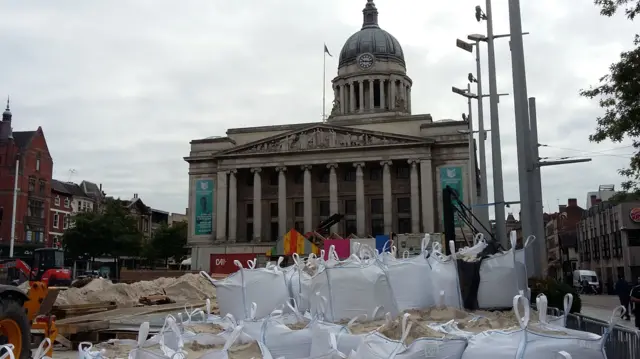 Old Market Square in Nottingham