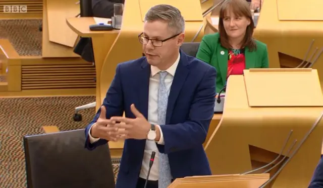 Economy Secretary Derek Mackay