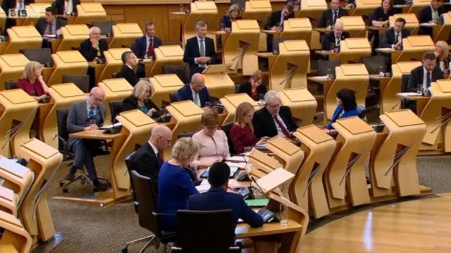 Willie Rennie's speech was not greeted with acclaim from the SNP front bench