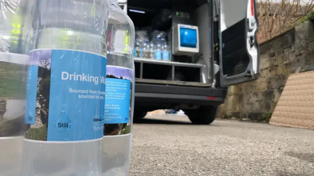 bottles of water